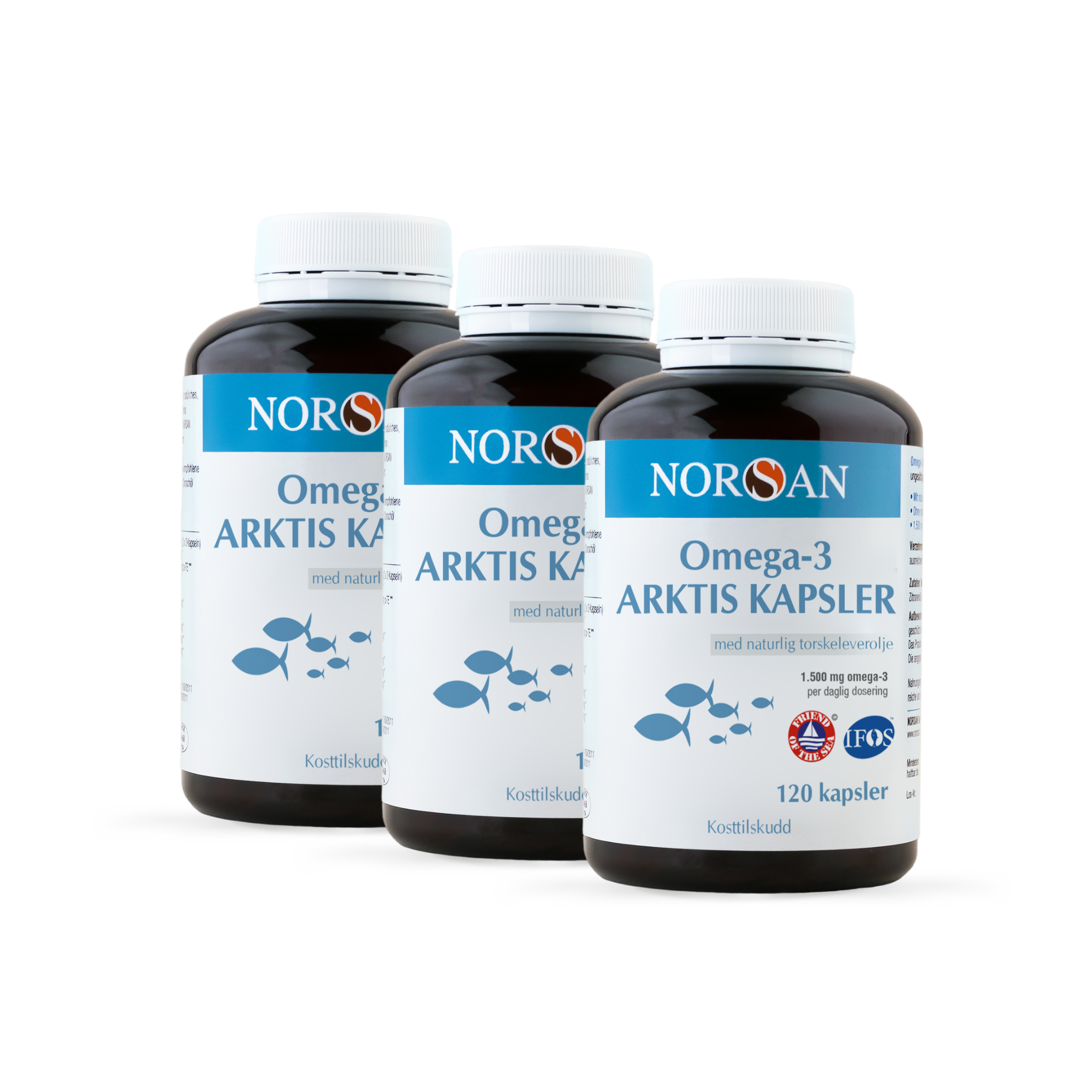 Omega-3 ARKTIS Kapsler trepakning