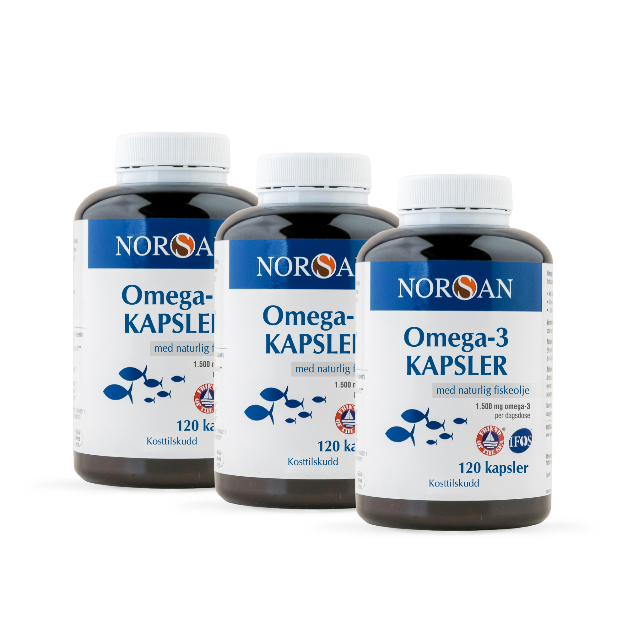Omega-3 TOTAL Kapsler trepakning