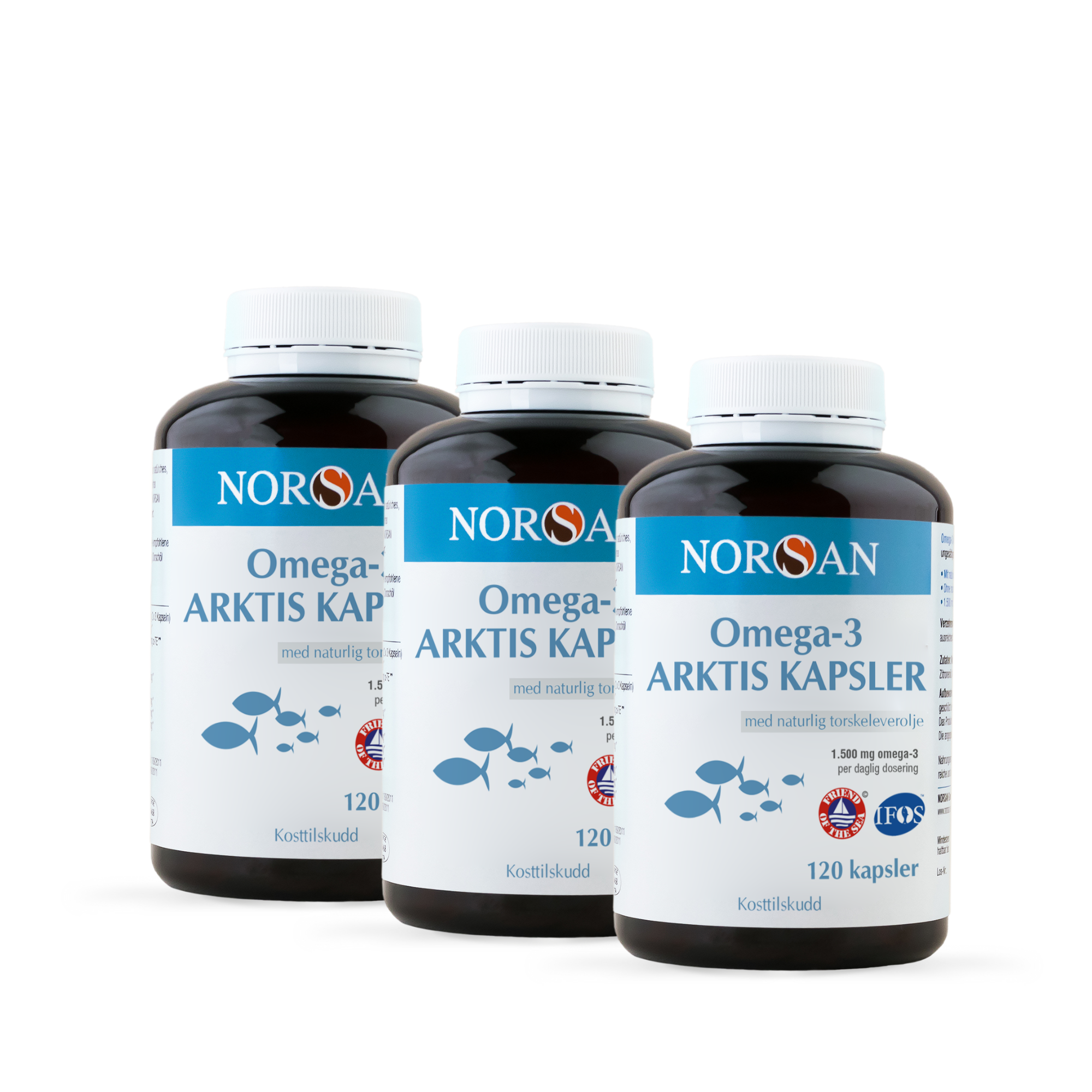 Omega-3 ARKTIS Kapsler trepakning