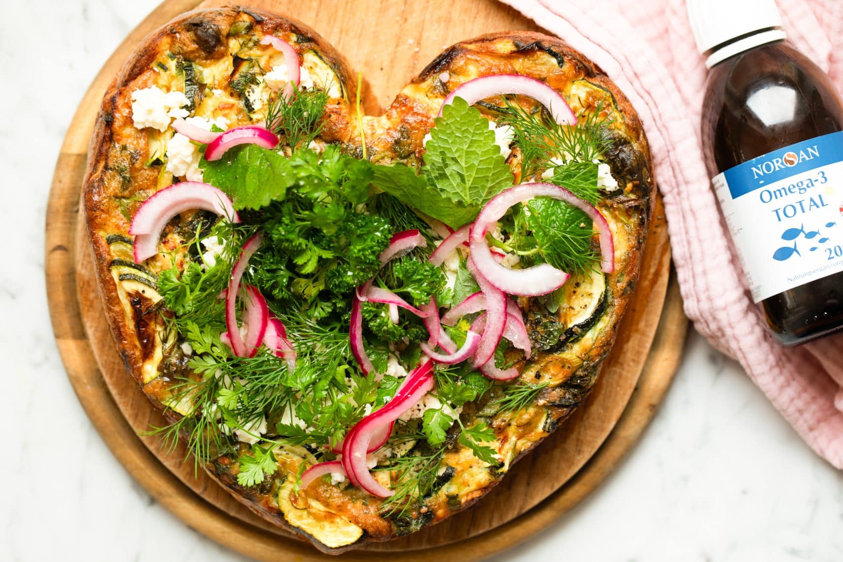 Grønnsaksfrittata med Omega-3