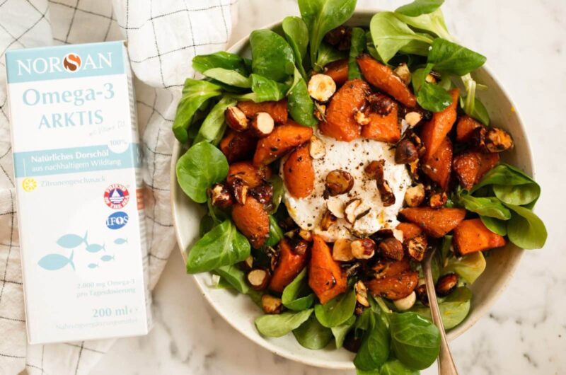 Saftig salat med geitost og Omega-3