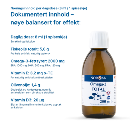 Omega-3 TOTAL Olje Naturell
