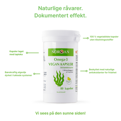 Omega-3 VEGAN Kapsler