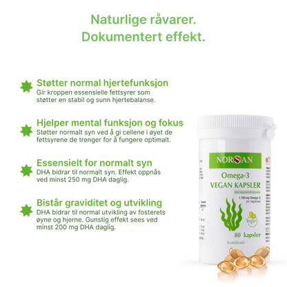Omega-3 VEGAN Kapsler