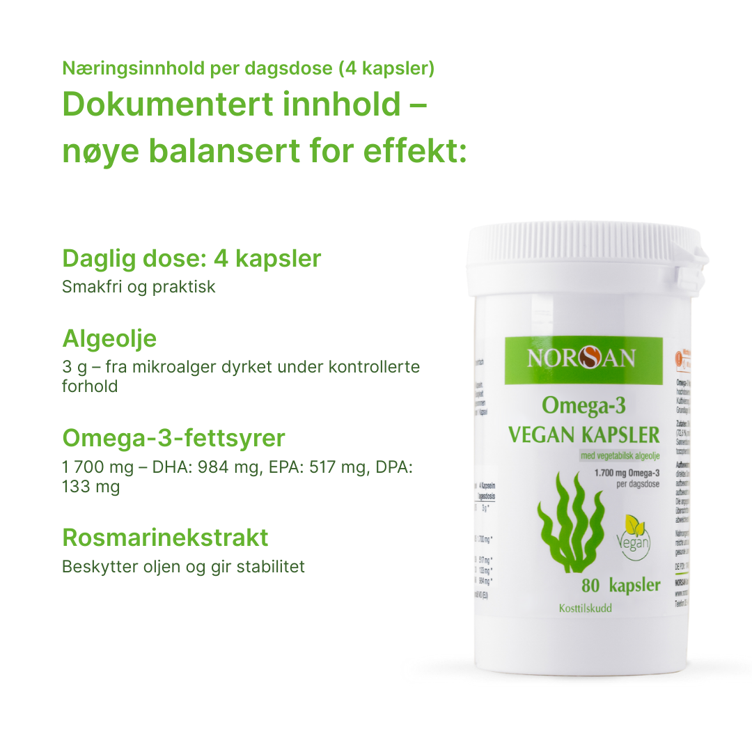 Omega-3 VEGAN Kapsler