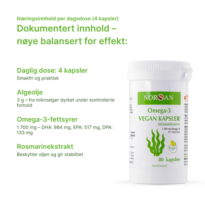 Omega-3 VEGAN Kapsler