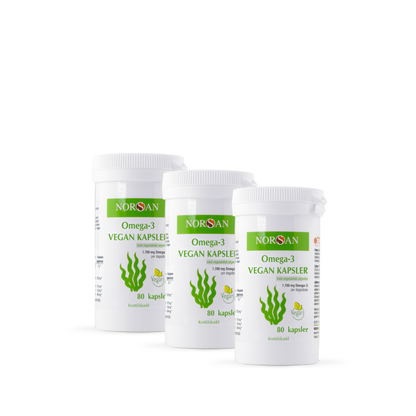 Omega-3 VEGAN Kapsler trepakning